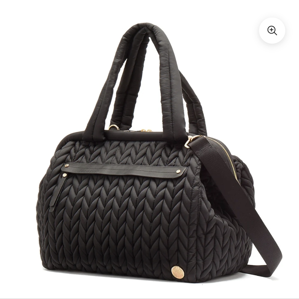 HAPP BRAND Paige Carryall Diaper Bag, Black